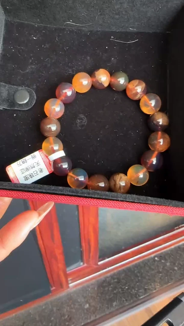 手串琥珀未镶嵌#33缅甸琥珀多宝手串12mm