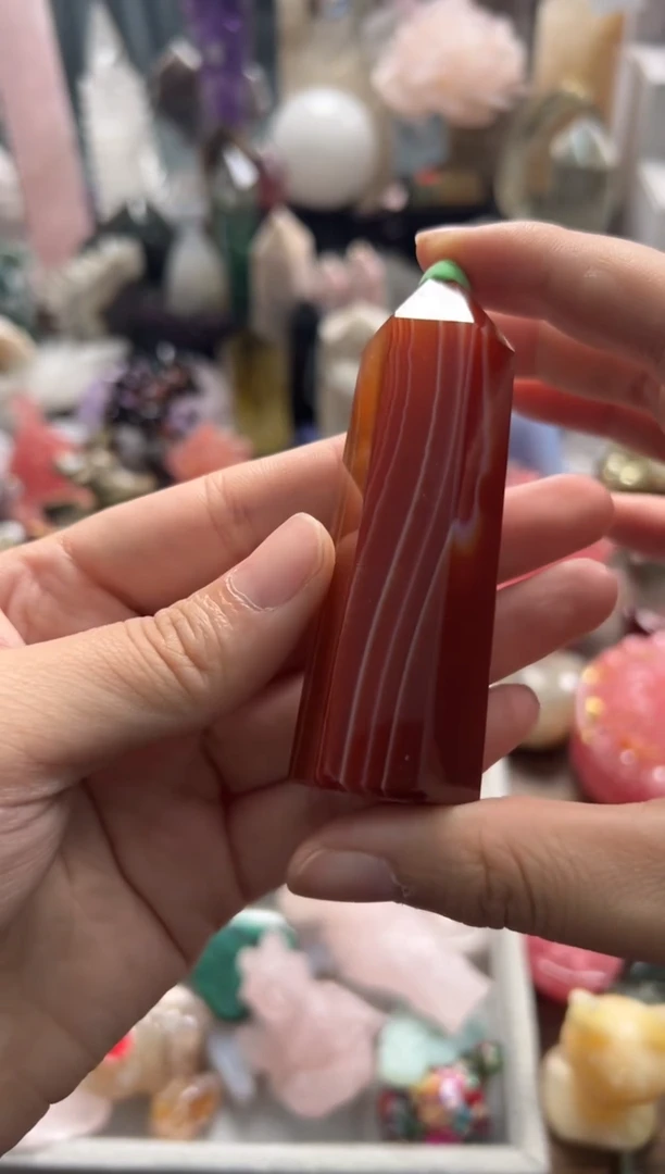 未镶嵌玛瑙/玉髓珠宝奇石M775 约8.5cm
