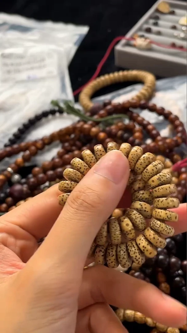 星月菩提手串精工级陈籽药片11*5手串