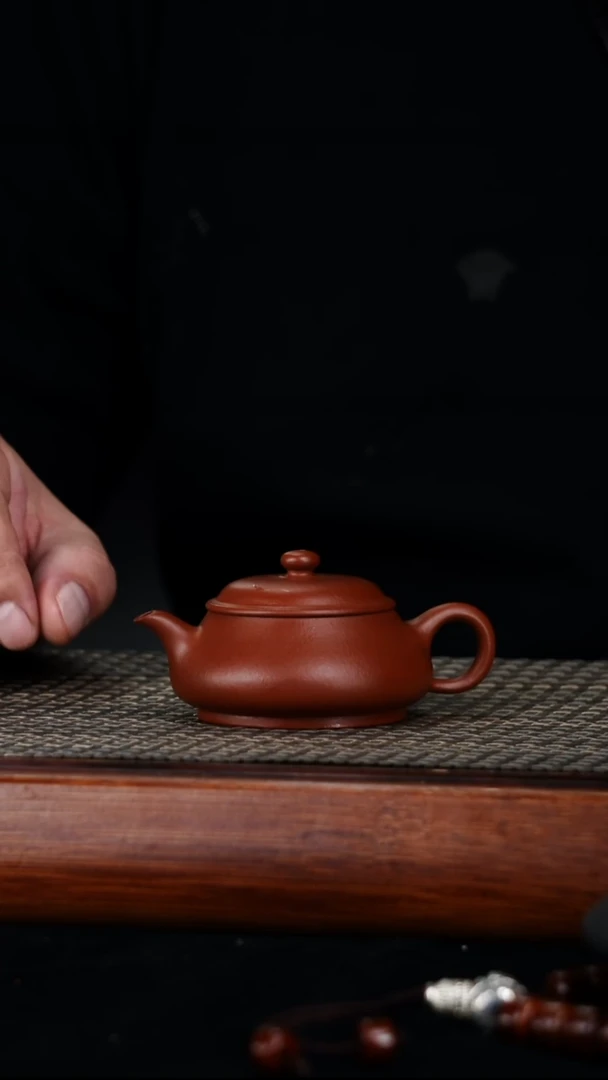 茶壶紫砂原矿朱泥明炉90cc