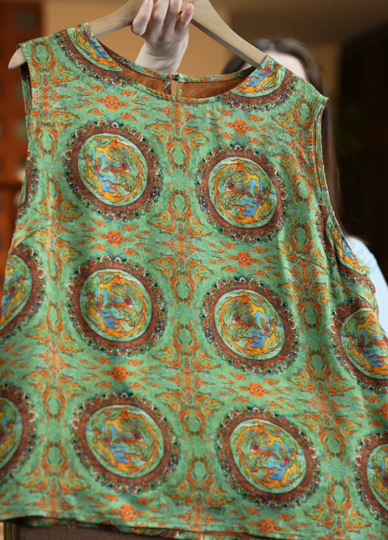 点绛唇<<达人专属>>1187时尚减龄真丝双面穿背心