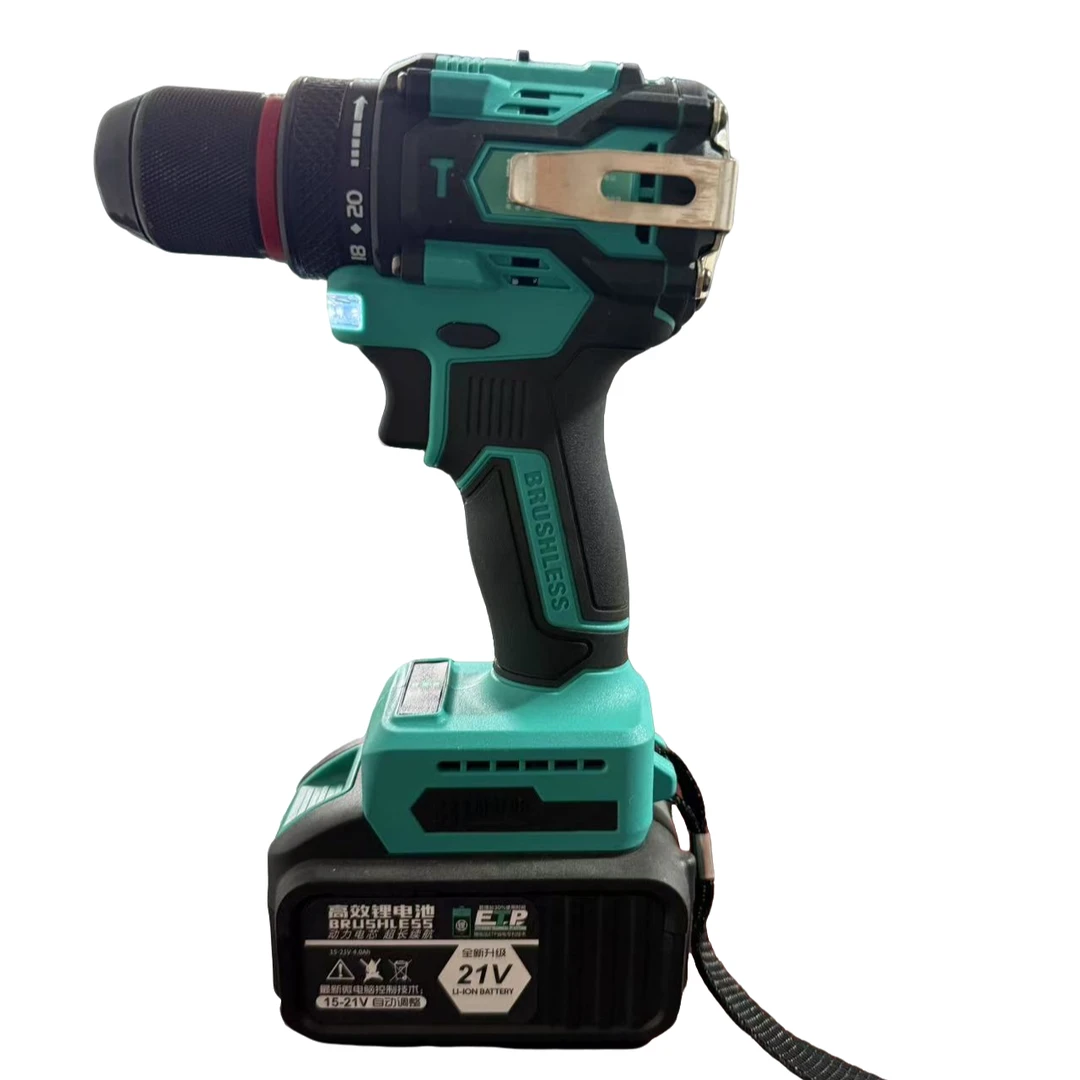 《手电钻》纯铜无刷锂电手电钻10节动力电池