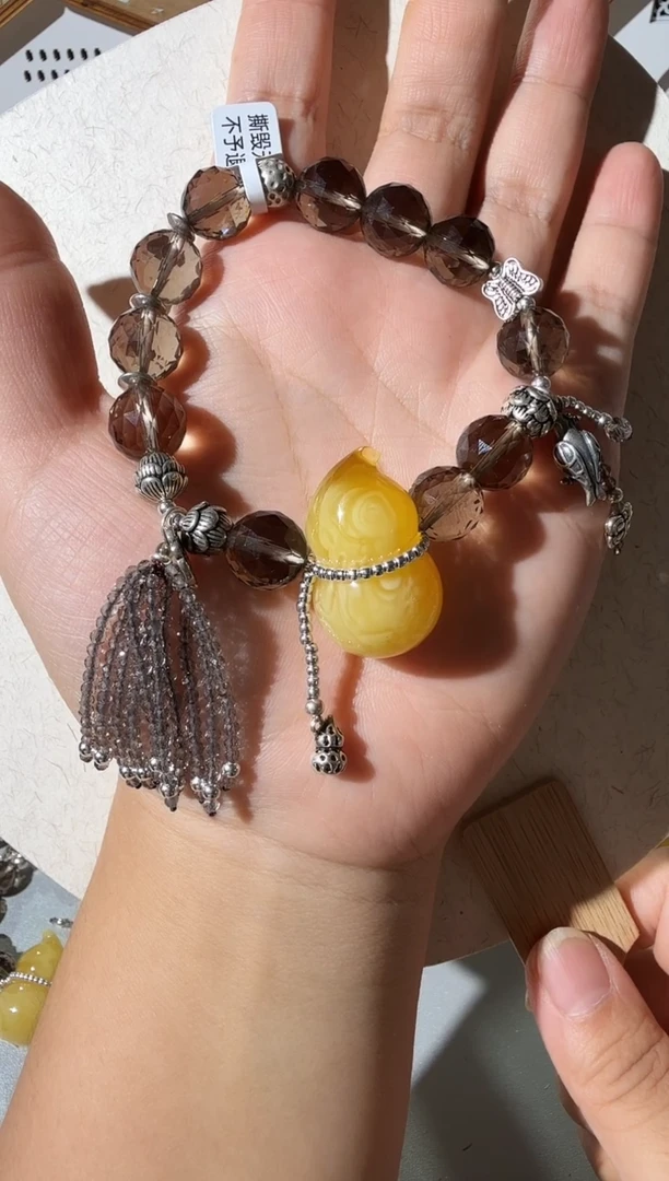 未镶嵌琥珀手链蜜蜡葫芦手链