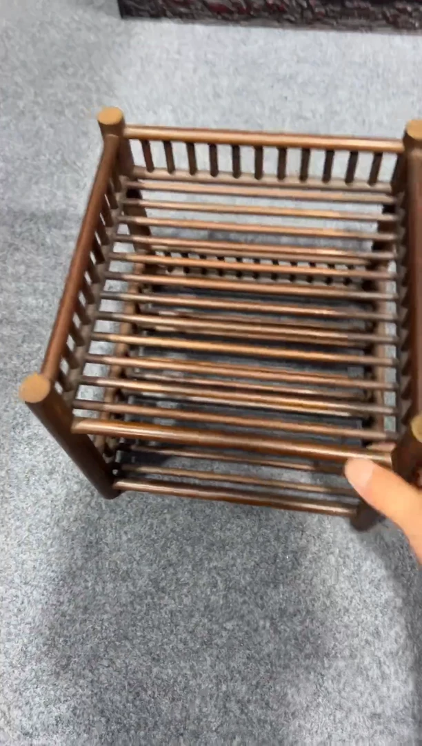 木木  花梨木   双层茶杯架置物架
