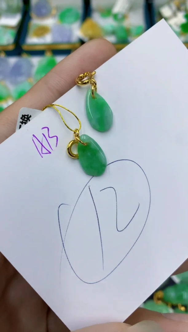 翡翠未镶嵌颈饰11111111111多样性发其一