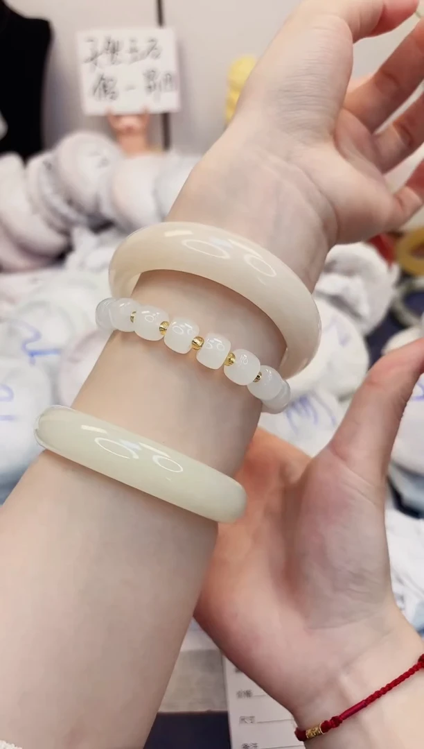 【闪购商品】石英质玉手镯未镶嵌24-财气镯-圈口60