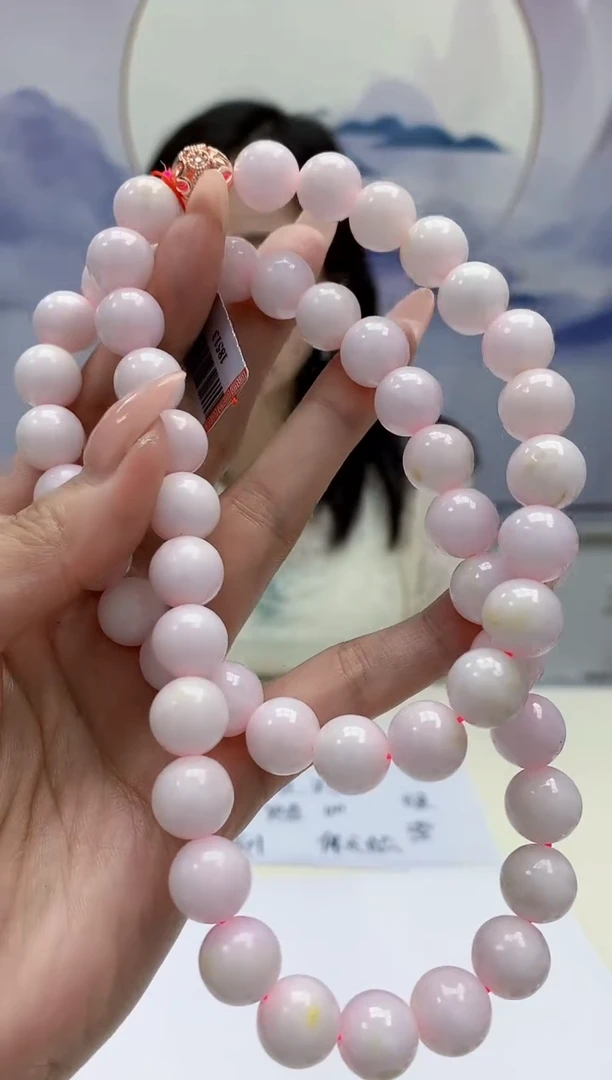 定制翡翠未镶嵌4852MM-毛货珠链68