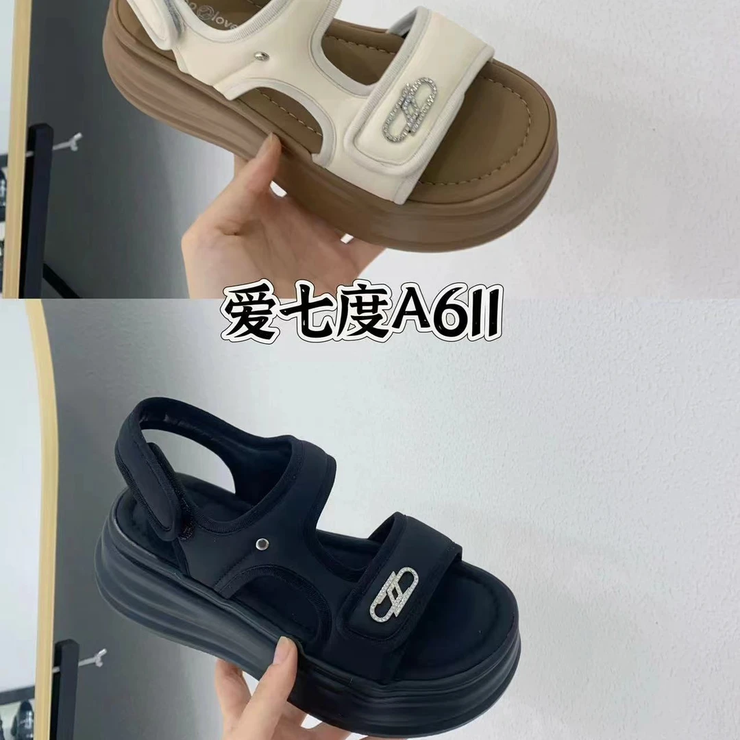 夏季厚底时尚休闲凉鞋爱七度A611