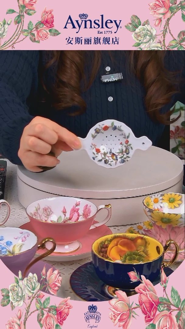 【闪购商品】新骨瓷雀鸟茶漏