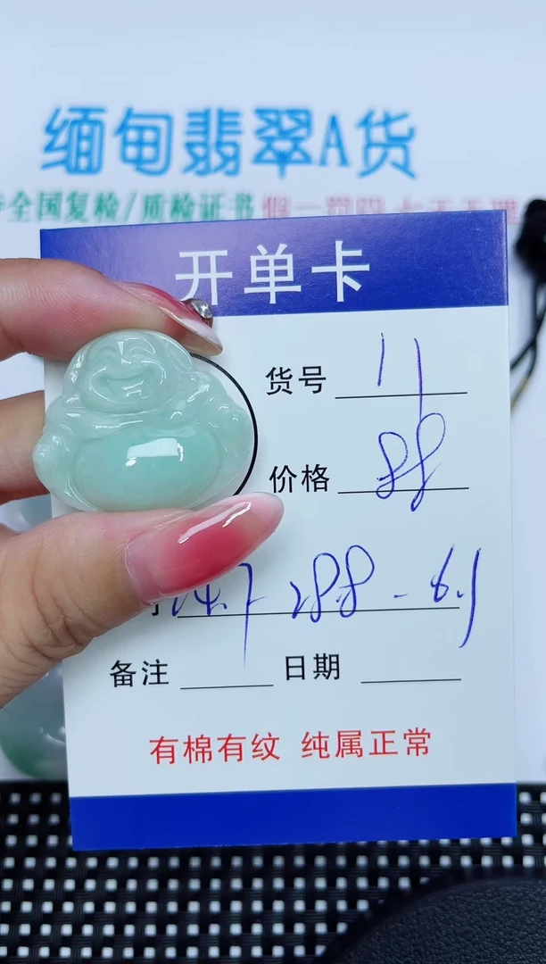 翡翠未镶嵌吊坠(赠链)11