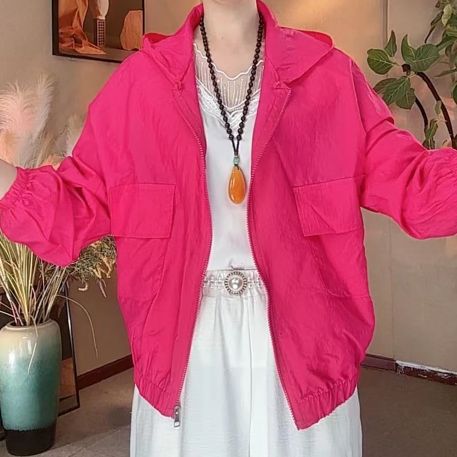 2025早秋新款防晒衣旅游拍照户外薄款连帽