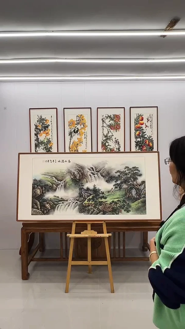国画王业清  170*80 高山流水