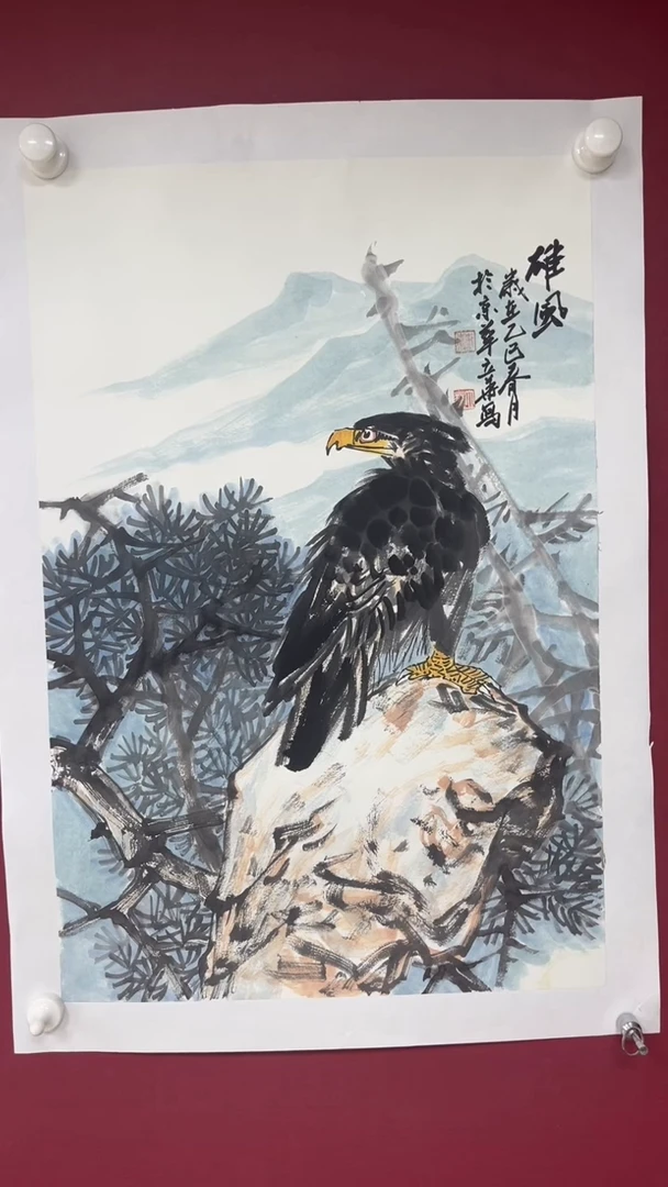国画曹立华老师开三