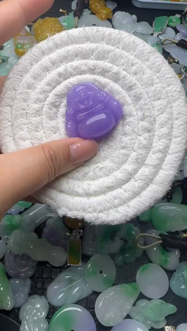 颈饰未镶嵌翡翠缅甸翡翠吊坠