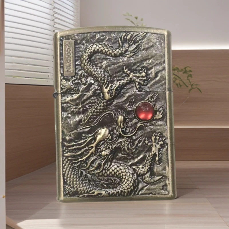 防风一体机龙珠打火机男士创意礼物复古潮