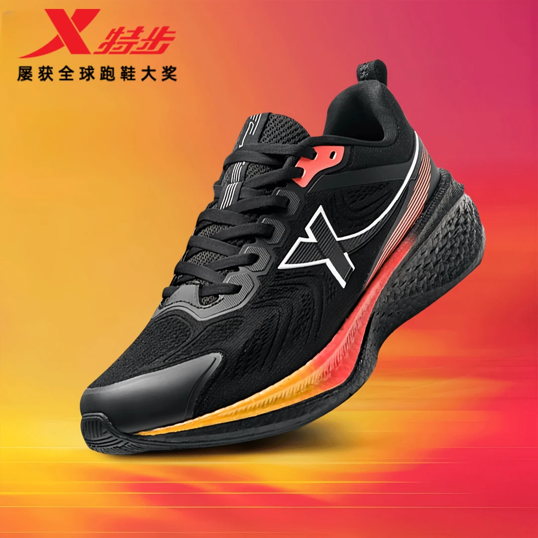 特步男鞋鲲鹏3.0跑步鞋男士潮鞋冬季休闲鞋专业减震轻便运动鞋男