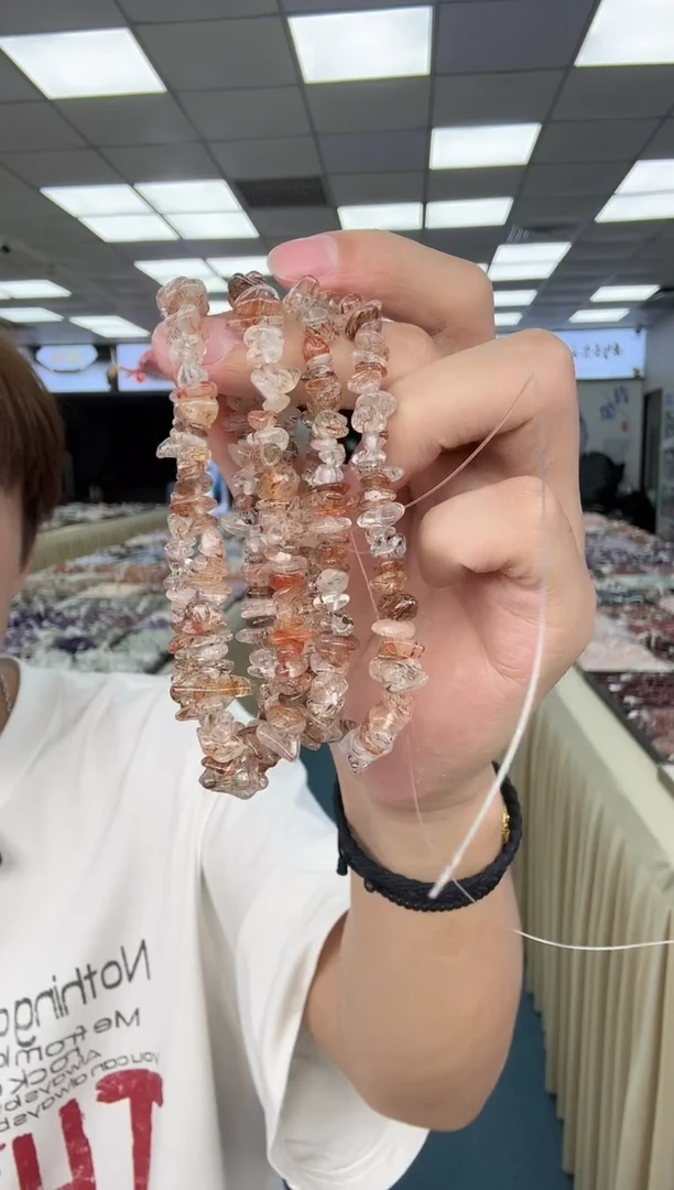 未镶嵌珠宝半成品水晶黑金超七半成品（多样性发其一）