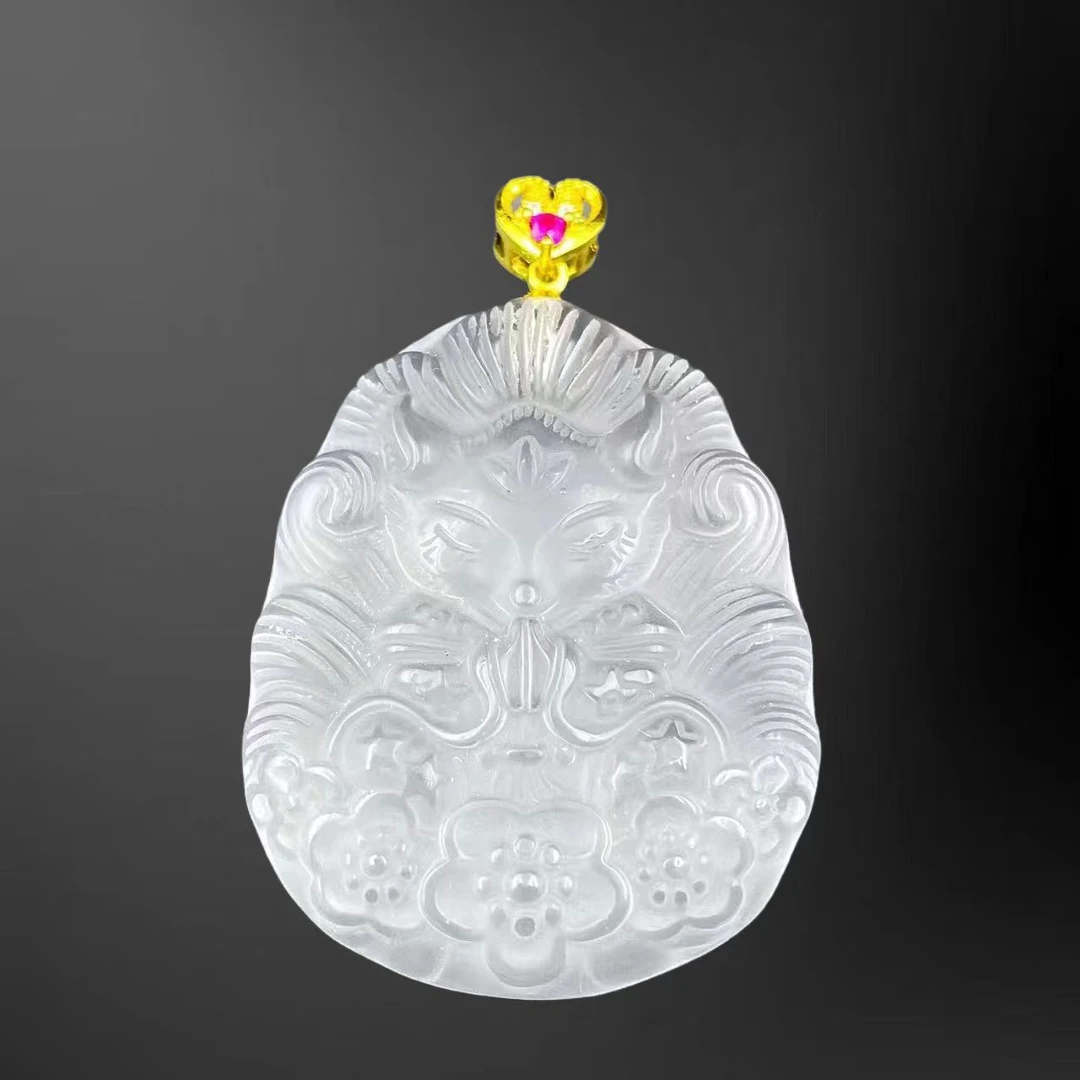 设计款白凤羽凤九琉璃吊坠Y2508J（不含链）