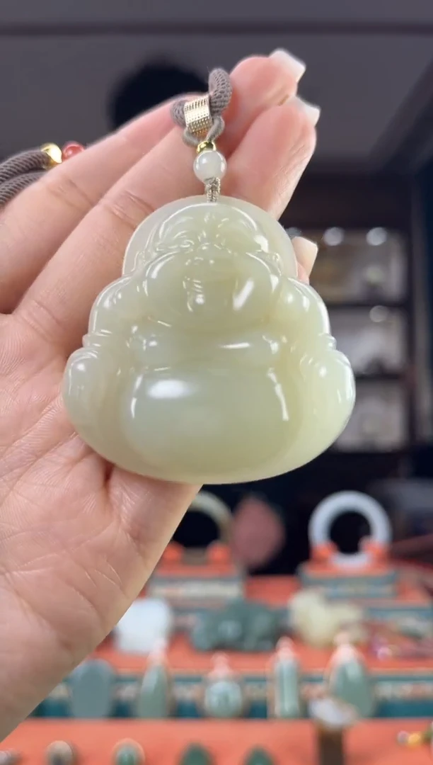 颈饰未镶嵌和田玉佩佩50mm左右