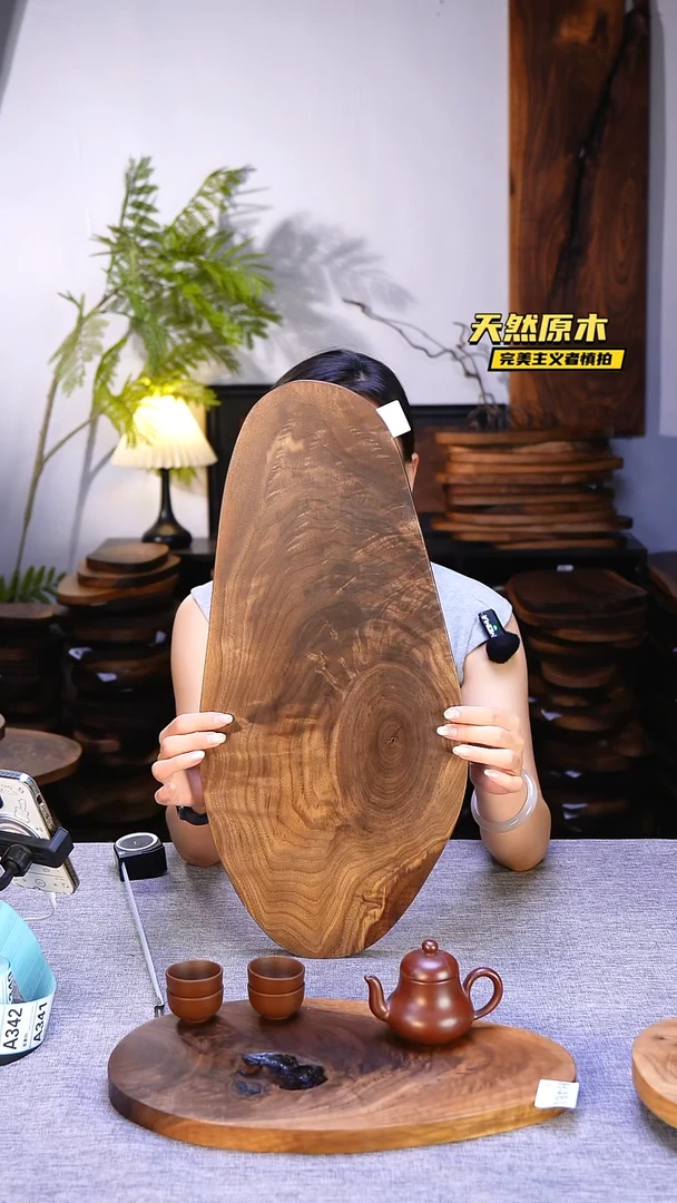 木北美黑胡桃原木.干裂疤结不属于商品质量问题完美主义者慎拍