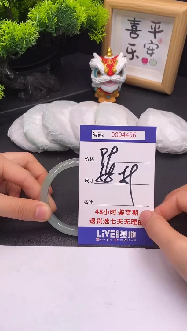 未镶嵌手镯翡翠0004456