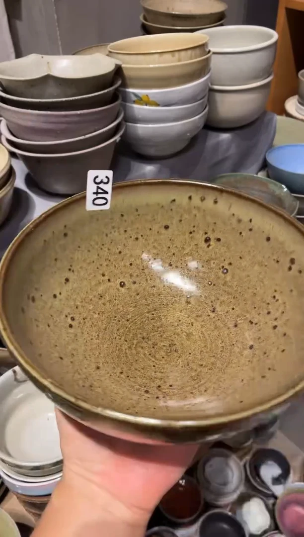 瓷片络**子340鹧鸪斑深面碗1个