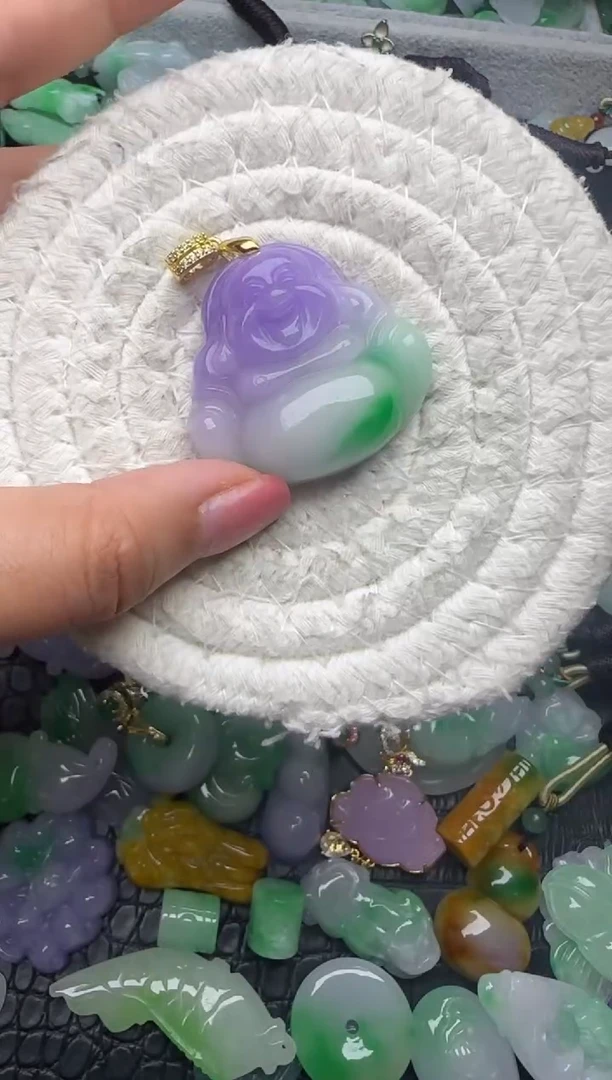 颈饰未镶嵌翡翠缅甸翡翠吊坠