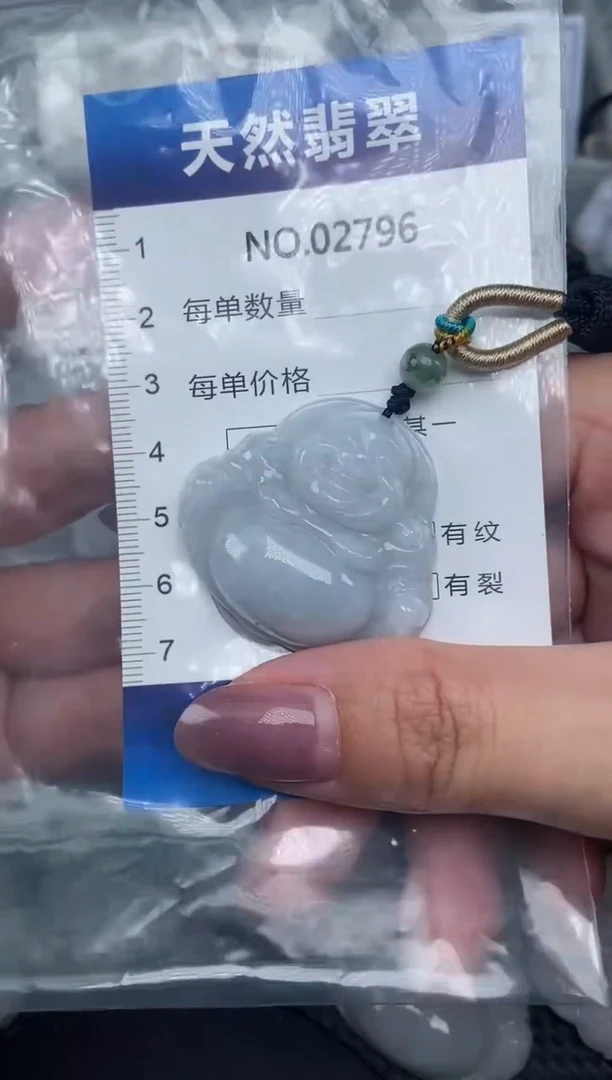 颈饰未镶嵌翡翠纯天然A货翡翠2796
