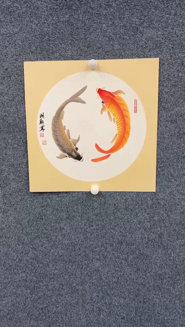 国画颜明轩-50斗方金玉-017