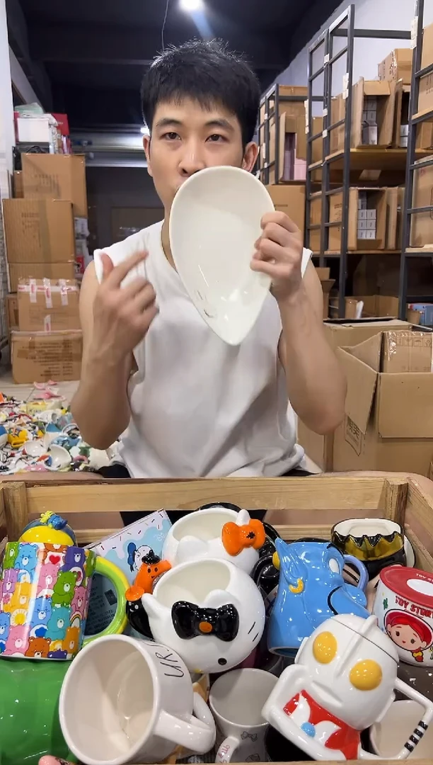 瓷片阿呆水滴盘子