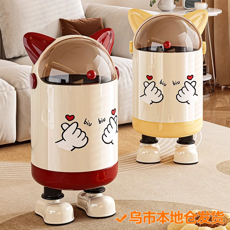 新疆包邮哥开合圆形长筒圆桶形垃圾桶脚踏多功能大号可爱收纳桶