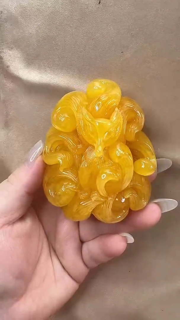 琥珀颈饰未镶嵌吊坠