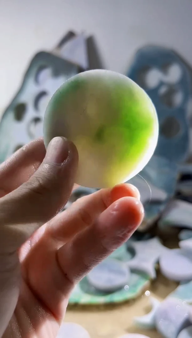 翡翠裸石缅甸翡翠A货文6865