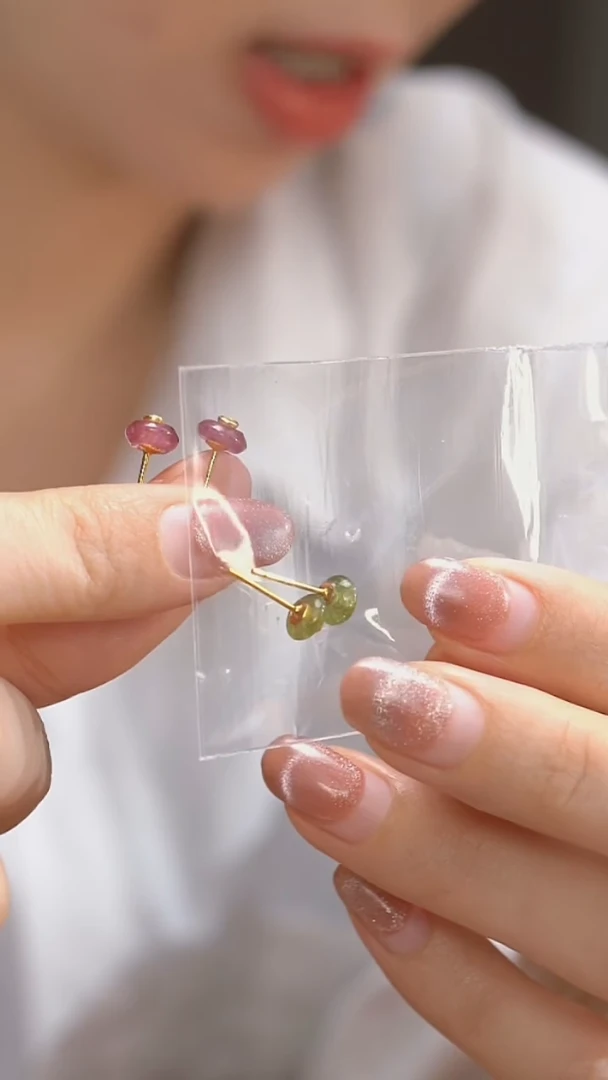 未镶嵌耳钉碧玺KT25111841