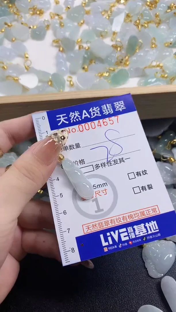 颈饰未镶嵌翡翠天然A货翡翠