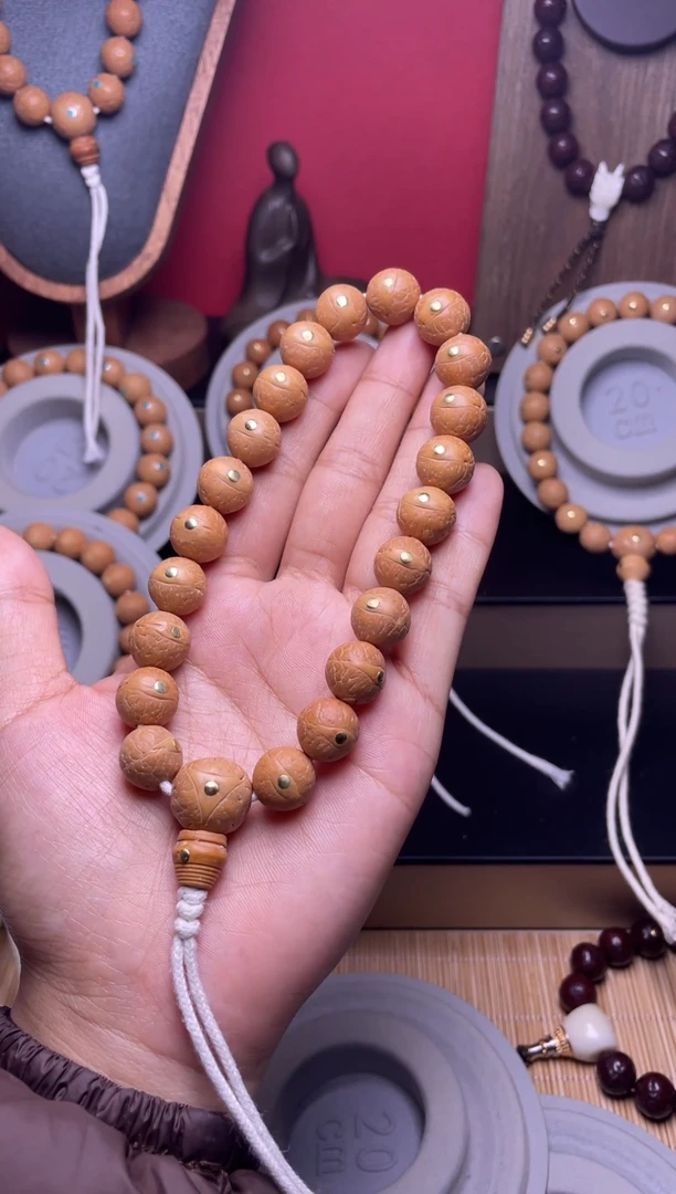 吊坠凤眼菩提12凤眼铜钉手串