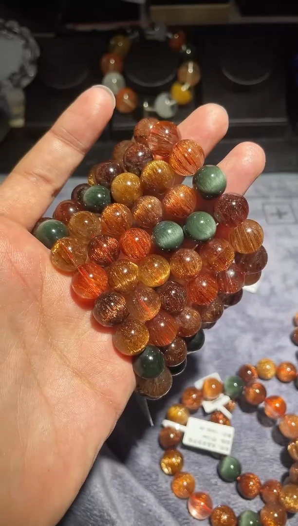 【闪购商品】水晶手链未镶嵌彩发单圈A12（多样性发其一）