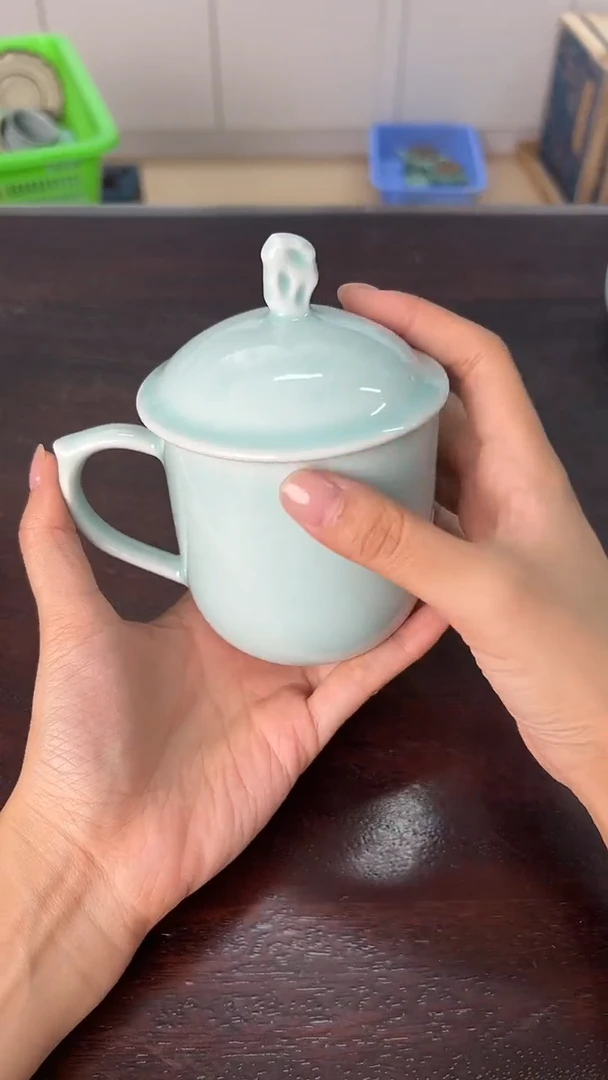 龙泉云间青瓷小米茶器