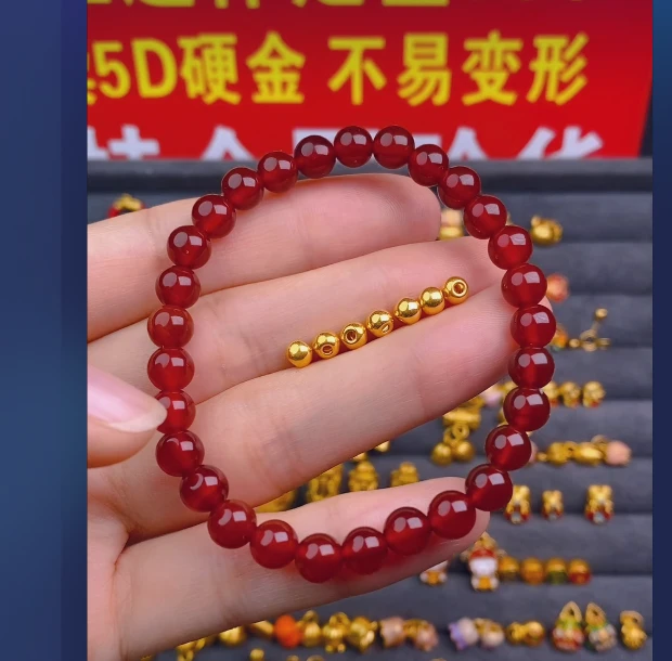 足金999 卡4光珠7颗/ 多样性发