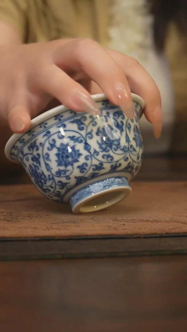 瓷片柴窑青花破价福利  花心