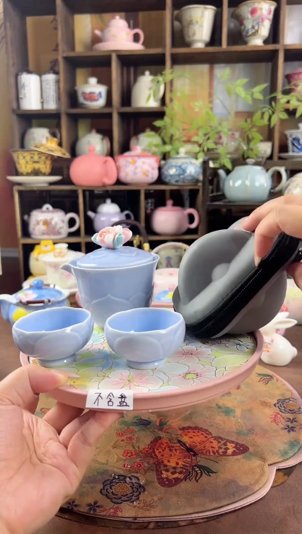 1壶2杯1个包包 不含盘啊啊