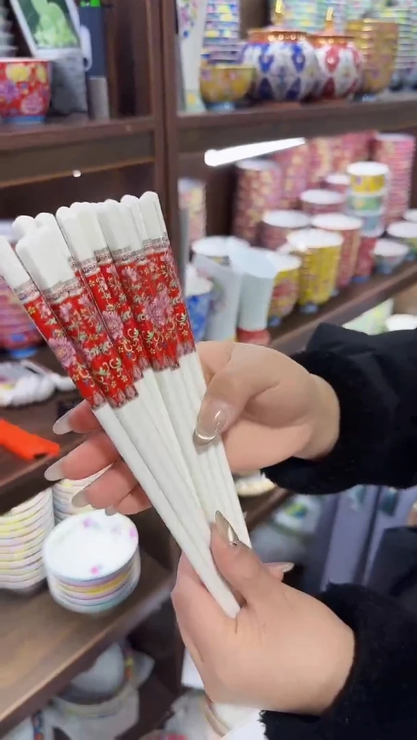 【闪购商品】瓷片景德镇餐具  筷子10双