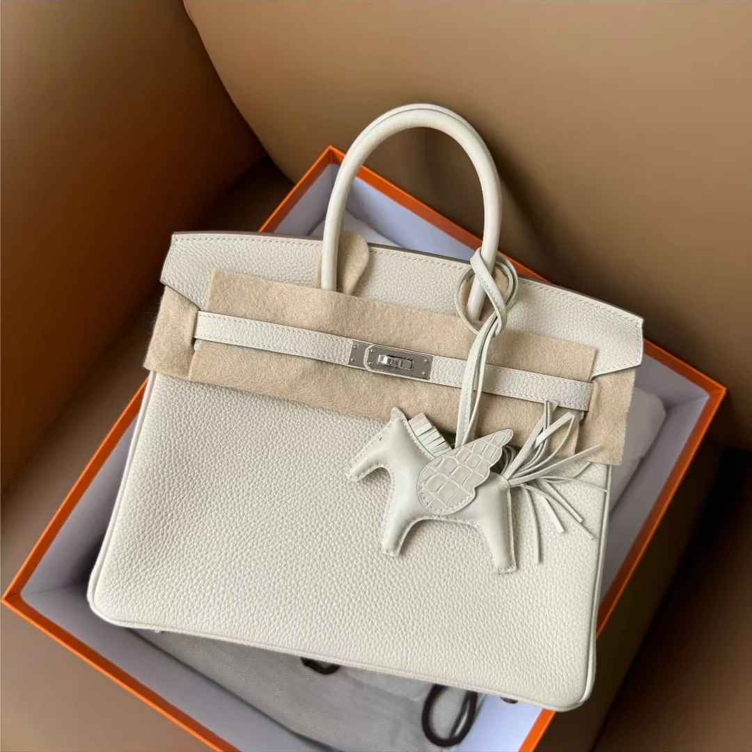 未使用 Hermes/爱马仕 青奢荟/爱马仕bk25奶昔白银扣/73265