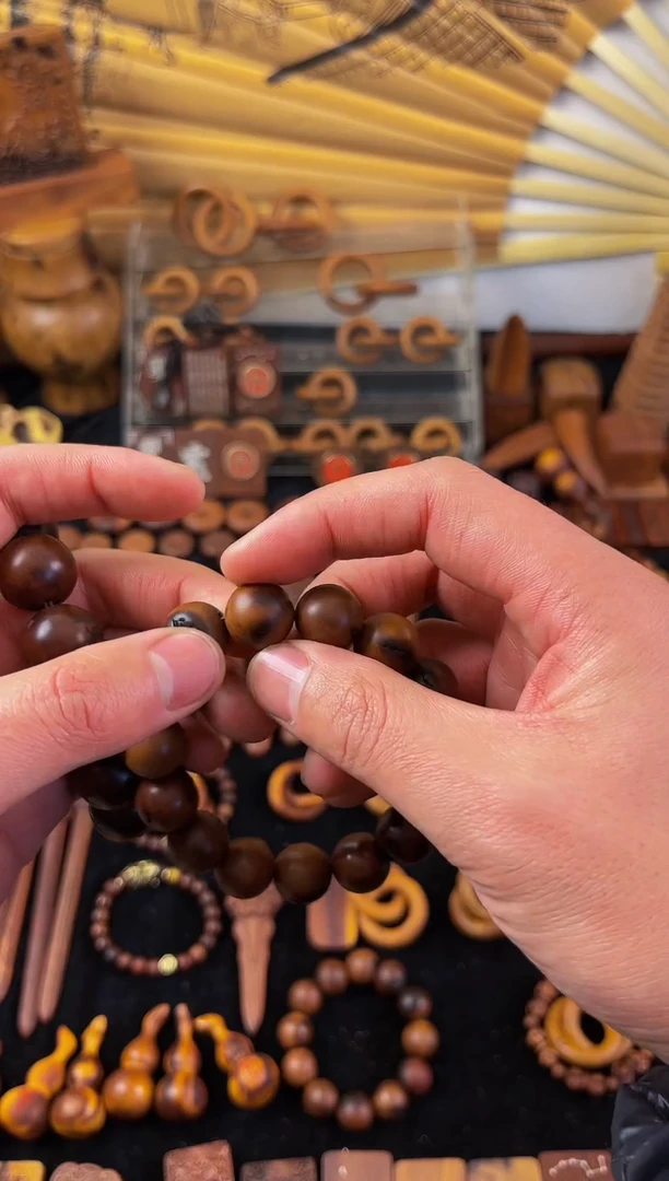 【闪购商品】枣木木雕枣木老料2.0雷焦手串一物一拍