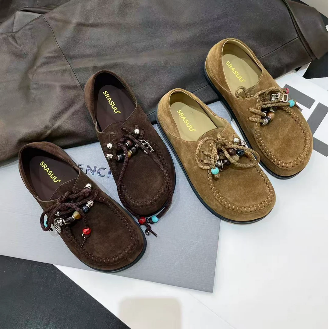 2025秋季新款真皮复古休闲勃肯鞋18-2