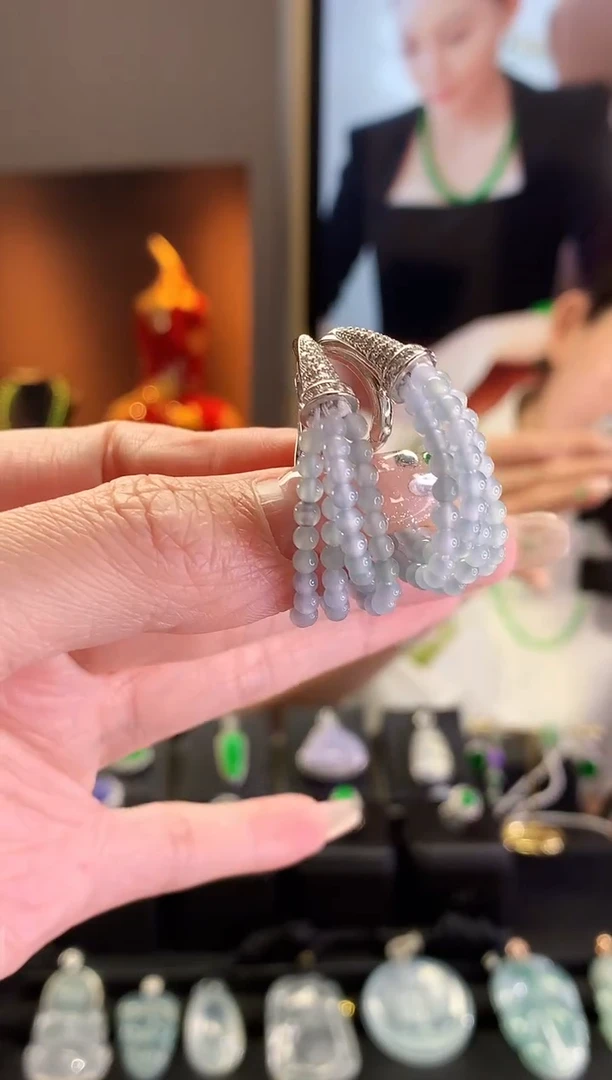 【闪购商品】翡翠耳饰银S925镶嵌耳饰