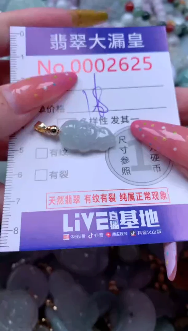 翡翠未镶嵌吊坠(不含链)2625