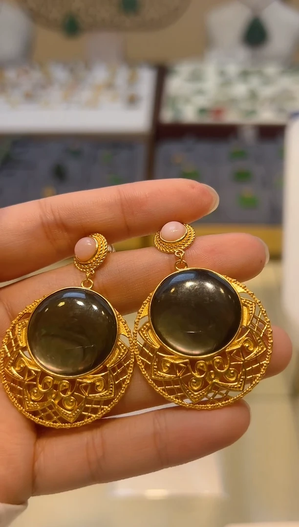 【闪购商品】贝壳（贝母）耳饰银S925镶嵌42