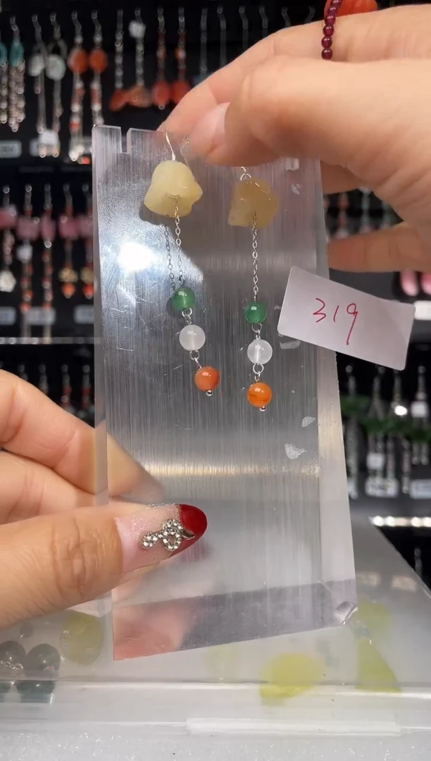 【闪购商品】紫晶耳饰银S925镶嵌喜欢拍