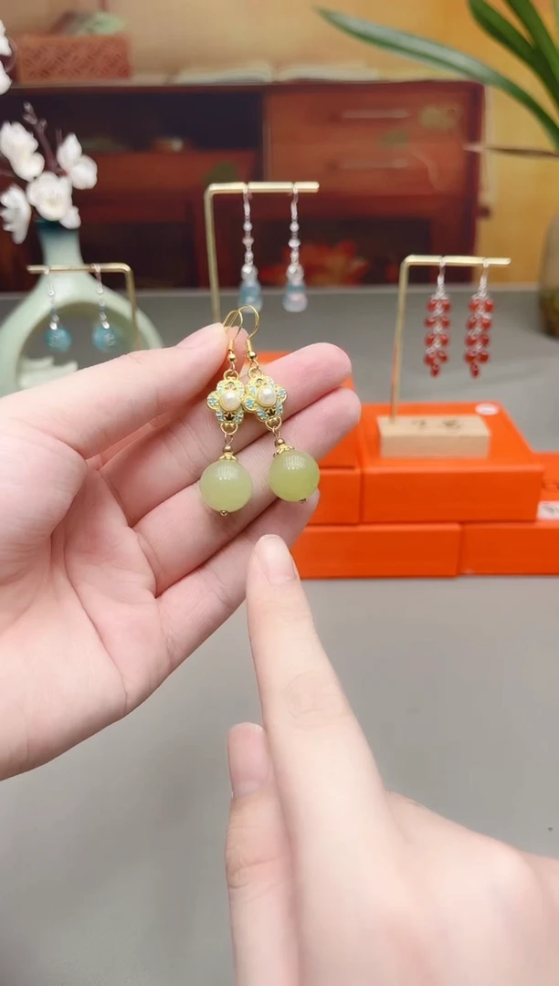 未镶嵌东陵石耳饰520